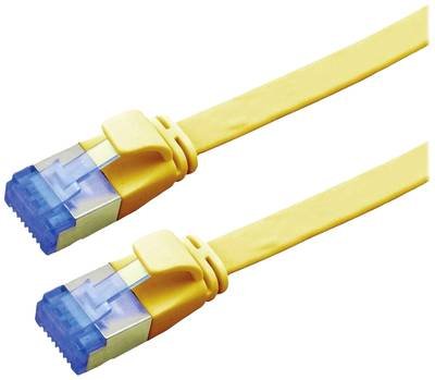 VALUE Patchkabel Cat.6A (Class EA) FTP, extra-flach, gelb, 0,5 m