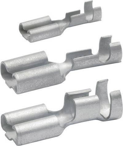 Klauke 18251A Flachsteckhülse Steckbreite: 2.80 mm Steckdicke: 0.80 mm 180 ° Unisoliert Messing 1 St.
