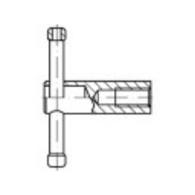 TOOLCRAFT 137876 Knebelmuttern M16 DIN 6307 Stahl brüniert 1 St.