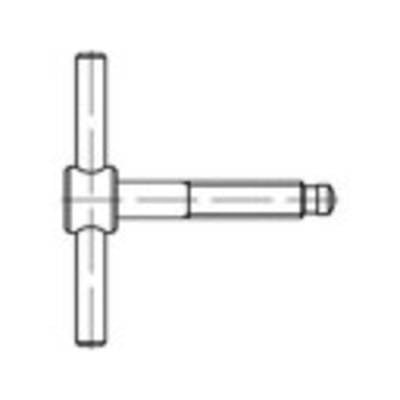 TOOLCRAFT 137848 Knebelschraube M10 60 mm DIN 6304 Stahl brüniert 1 St.