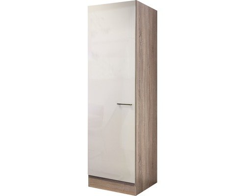 Vorratsschrank Flex Well Nepal BxHxT 50x200x57 cm Frontfarbe kaschmir glänzend - Korpusfarbe sonoma eiche