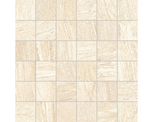 Feinsteinzeugmosaik Sahara crema 30x30 cm