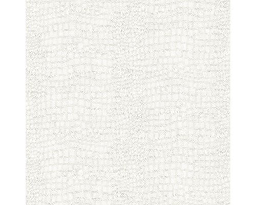 Vliestapete 32-660 Skin Crocodile weiss