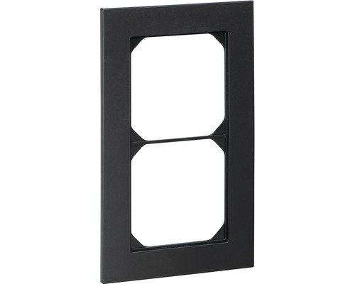 Abdeckrahmen K Pro 2fach schwarz