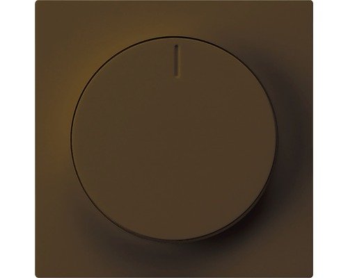 Frontplatte Drehdimmer braun