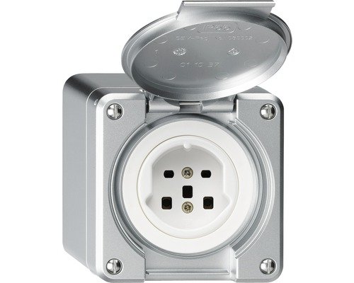 Steckdose Robusto T25 aluminium