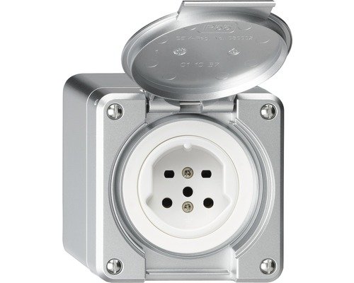 Steckdose Robusto T15 kunststoff aluminium