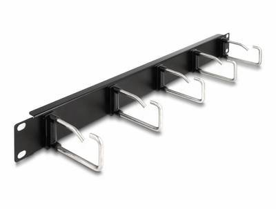 Delock 66918 19 Zoll Netzwerkschrank-Kabelführung 1 HE Schwarz