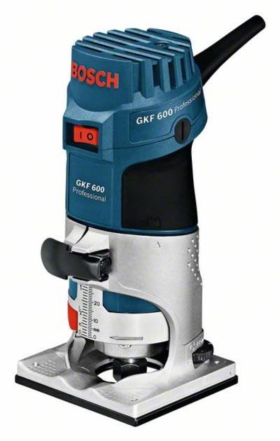 Bosch Professional Kantenfräse 060160A100 GKF 600 inkl. Parallelanschlag, inkl. Koffer 600 W