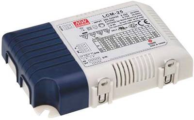 MEAN WELL LCM-25 LED-Treiber Konstantstrom 25 W 0.35 - 1.05 A 6 - 54 V/DC PFC-Schaltkreis, Überlastschutz, dimmbar 1 St.