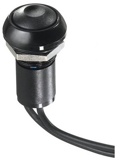 APEM IPR1FAD6 IP Series Druckschalter 12 V/DC 4 A 1 x Ein/Aus rastend (Ø x H) 12 mm x 20 mm IP67 1 St.