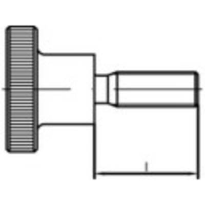 TOOLCRAFT 107566 Rändelschrauben M10 25 mm DIN 464 Stahl galvanisch verzinkt 10 St.