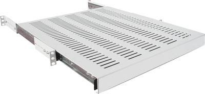 Intellinet 712323 19 Zoll 1 HE Ausziehbar Geeignet für Schranktiefe: ab 600 mm Grau