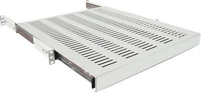 LogiLink SF1S45G 19 Zoll 1 HE Ausziehbar Geeignet für Schranktiefe: 600 mm Grau