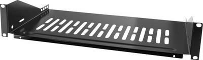 LogiLink SF2C35B 19 Zoll 2 HE Festeinbau Geeignet für Schranktiefe: 450 mm Schwarz