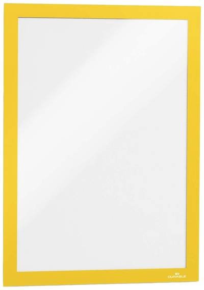 Durable 487204 DURAFRAME® Info-Rahmen Info-Rahmen, selbstklebend DIN A4 Gelb (B x H) 236 mm x 323 mm 2 St.