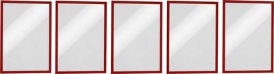 Durable 486903 DURAFRAME MAGNETIC A4 - 4869 Magnetrahmen DIN A4 Rot (B x H) 238 mm x 324 mm 5 St.