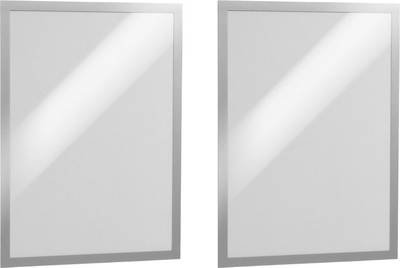 Durable 487323 DURAFRAME A3 - 4873 Info-Rahmen, selbstklebend DIN A3 Silber (B x H) 325 mm x 445 mm 2 St.