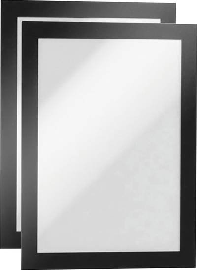 Durable 487101 DURAFRAME A5 - 4871 Info-Rahmen, selbstklebend DIN A5 Schwarz (B x H) 174 mm x 236 mm 2 St.