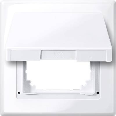 Merten Abdeckung Schutzkontakt-Steckdose mit Klappdeckel Weiß 478025 1 St.