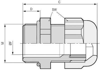 LAPP 53113331 Kabelverschraubung M16 Polycarbonat Schwarz (RAL 9005) 100 St.