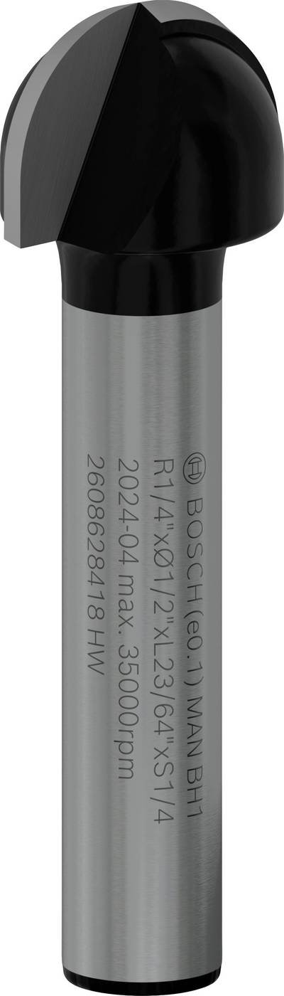 Bosch Accessories 2608628418 Hohlkehlfräser Arbeits-Länge 9.20 mm Schaftdurchmesser 6.35 mm 1 Stück