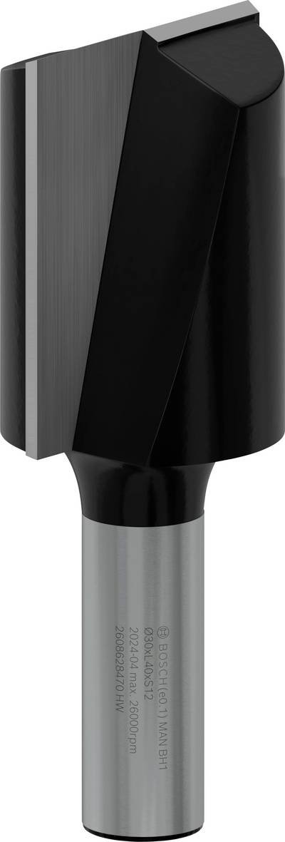 Bosch Accessories 2608628470 Nutfräser Hartmetall Länge 81 mm Produktabmessung, Ø 30 mm Schaftdurchmesser 12 mm