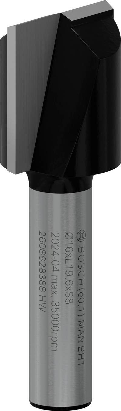 Bosch Accessories 2608628388 Nutfräser Hartmetall Länge 51 mm Produktabmessung, Ø 16 mm Schaftdurchmesser 8 mm