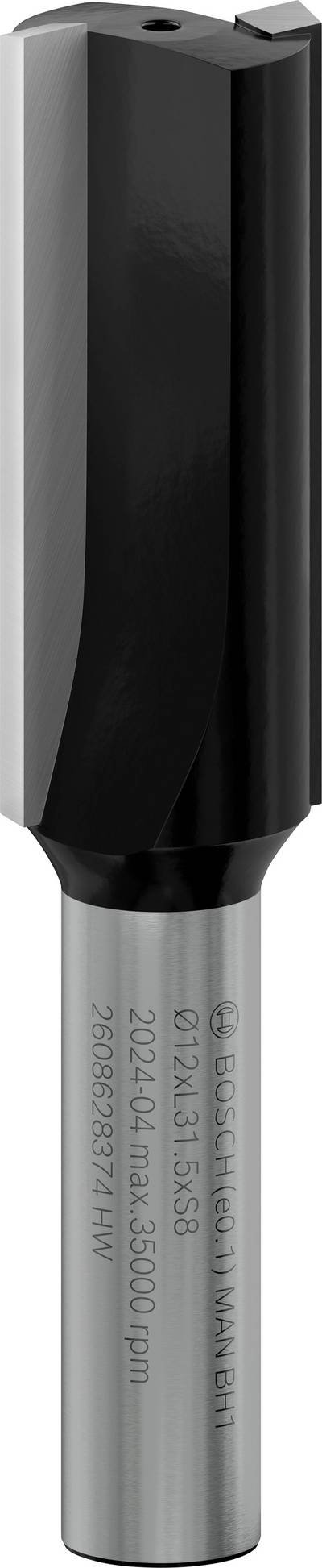 Bosch Accessories 2608628374 Nutfräser Hartmetall Länge 62 mm Produktabmessung, Ø 12 mm Schaftdurchmesser 8 mm