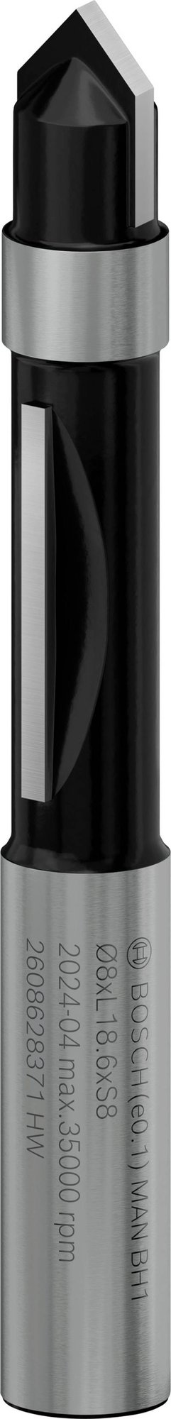 Bosch Accessories 2608628371 Kopierfräser Hartmetall Länge 64 mm Produktabmessung, Ø 8 mm Schaftdurchmesser 8 mm