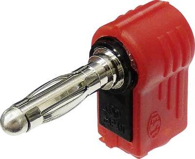 TRU COMPONENTS Bananenstecker Stecker, gewinkelt Stift-Ø: 4 mm Rot 1 St.