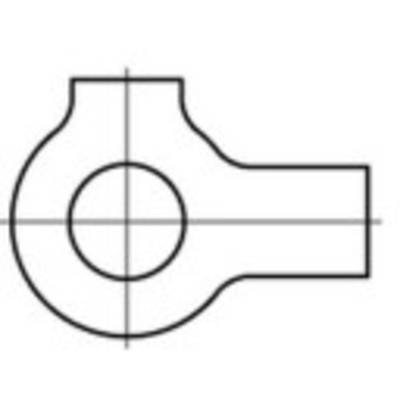 Unterlegscheiben mit 2 Lappen 13 mm 24 mm Stahl galvanisch verzinkt 100 St. TOOLCRAFT 107464