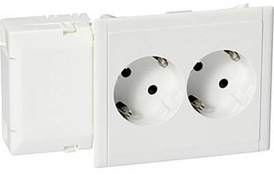 Schneider Electric 5951512 Einbaudose 2fach Steckdose 1 St. Weiß