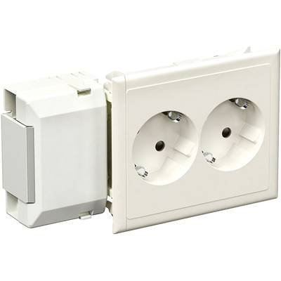 Schneider Electric 5951511 Einbaudose 2fach Steckdose 1 St. Weiß