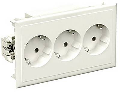 Schneider Electric 5940311 Einbaudose 3fach Steckdose 1 St. Weiß