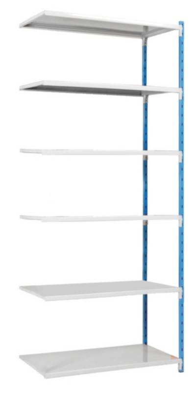 Manorga SA ZC252406NSTB Fachbodenregal-Anbaumodul 110 kg (B x H x T) 1230 x 2500 x 410 mm Stahl pulverbeschichtet Himmel