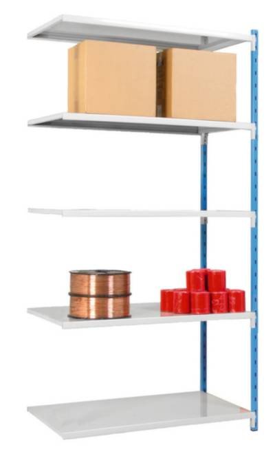 Manorga SA ZC22405NSTB Fachbodenregal-Anbaumodul 110 kg (B x H x T) 1230 x 2000 x 410 mm Stahl pulverbeschichtet Himmelb