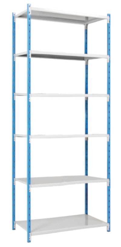 Manorga SA ZC251506NDTB Fachbodenregal-Grundmodul 125 kg (B x H x T) 970 x 2500 x 510 mm Stahl pulverbeschichtet Himmelb