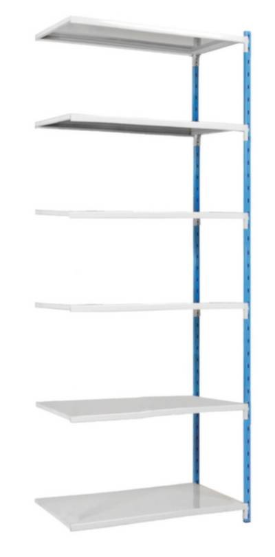 Manorga SA ZC251406NSTB Fachbodenregal-Anbaumodul 125 kg (B x H x T) 980 x 2500 x 410 mm Stahl pulverbeschichtet Himmelb