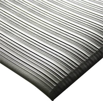 COBA Europe AL060005C Orhomat Ribbed Arbeitsplatzmatte (Meterware) Grau