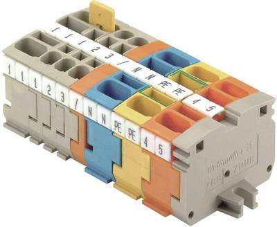 Weidmüller 1704380000-1 Schutzleiterklemme 5.10 mm Zugfeder Grün, Gelb 1 St.