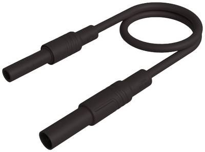 SKS Hirschmann MAL S GG-B 200/2,5 sw Sicherheits-Messleitung 4 mm Sicherheits-Stecker 4 mm Sicherheits-Buchse 200 cm Sch