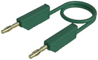 Hirschmann Test & Measurement MLN 100/2,5 GN Messleitung Lamellenstecker 4 mm Lamellenstecker 4 mm 1.00 m Grün 1 St.