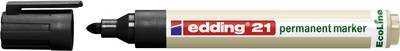 Edding 21 permanent marker EcoLine 4-21001 Permanentmarker Schwarz wasserfest: Ja