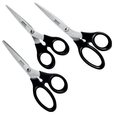 Leitz 54260095 Universal Universalschere Rechtshänder, Linkshänder 165 mm, 185 mm, 205 mm Schwarz