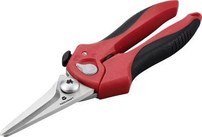 TOOLCRAFT TO-9625917 Universalschere 205 mm Rot, Schwarz