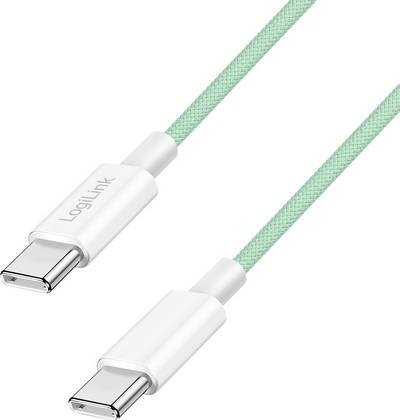 LogiLink USB-C® Kabel USB 2.0 USB-C® Stecker 1 m Grün CU0347