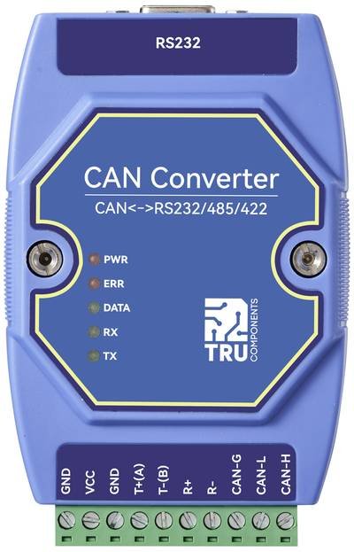 TRU COMPONENTS TC-ECAN-401 Multifunktionsmodul Modbus-RTU, CAN Bus, RS-485, RS-422, RS-232 12 V/DC, 24 V/DC 1 St.