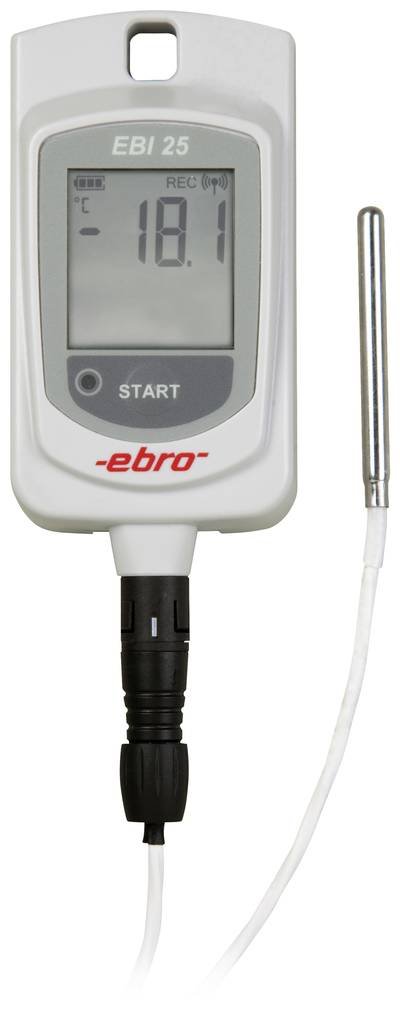 ebro 1340-6204-ISO Temperatur-Datenlogger kalibriert (ISO) Messgröße Temperatur -200 bis +199.9 °C