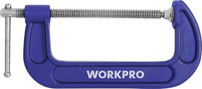 200 mm C-klemme WorkPro WP232021 Spann-Weite (max.):200 mm Produktabmessung, Länge: 346 mm Ausladungs-Maße:200 mm